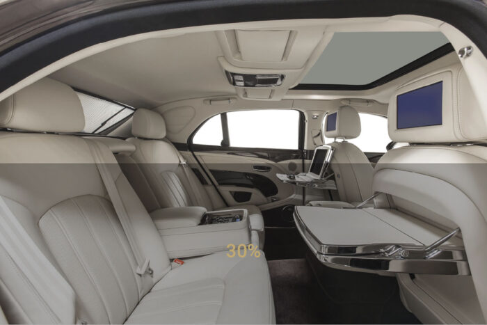gradazione vetri oscurati auto very ultra light black