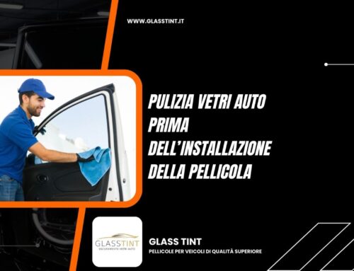 Pulizia vetri auto prima dell’installazione della pellicola